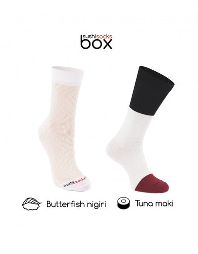 Sushi Socks - 2 Pairs - Butterfish, Maki Tuna