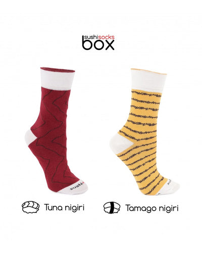 Sushi Socks  - 2 Pairs - Tuna, Omago Tamago