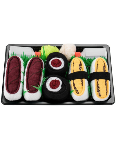 Sushi Socks Box Socks - 3 Pairs - Tamago Omelette, Maki Tuna, Tuna