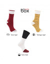 Sushi Socks Box Socks - 3 Pairs - Tamago Omelette, Maki Tuna, Tuna