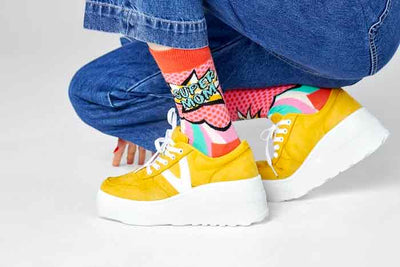 Happy Socks Super Mom sokker